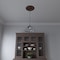 Ekena Millwork Berkshire PVC Medallion (Canopies up to 5 3/4"), 13"OD x 3 1/2"ID x 3/4"P, Metallic Rust CMP13BEDRU - alternate 9